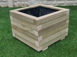 Square Wooden Treated Garden Planter (Rori Range) 60Cm X 60Cm 45Cm High - thumbnail 1