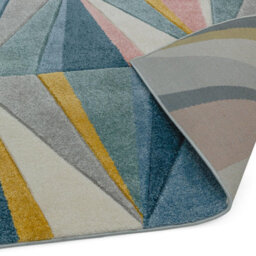 Multi Easy To Clean Geometric Rug For Living Room-80Cm X 150Cm - thumbnail 4