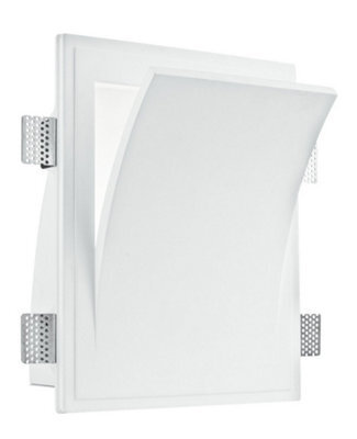 Luminosa Lighting Luminosa Anima 2 Light Recessed Wall Light White 31.5X25.5X17.5Cm - image 1