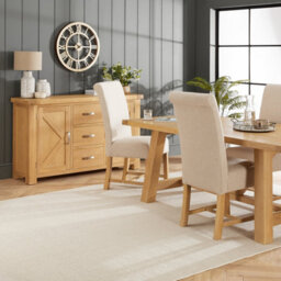 The Furniture Market Marbury Oak 3 Drawer 2 Door Large Sideboard - thumbnail 5