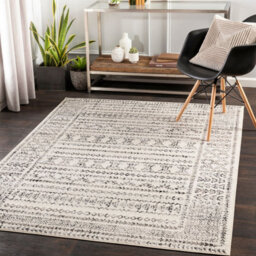 Olimpia Scandi Geometric Light Grey Area Rug-150Cm X 213Cm - thumbnail 2