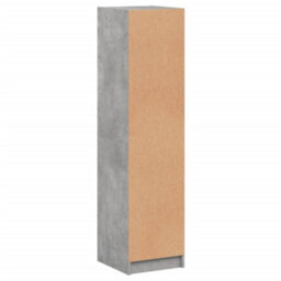 Berkfield Highboard With Glass Doors Concrete Grey 35X37X142 Cm - thumbnail 8