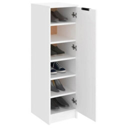 Vidaxl Shoe Cabinet White 30X35X100 Cm Engineered Wood Shoe Cabinets - thumbnail 4
