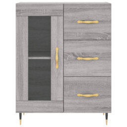 Berkfield Classic Sideboard Grey Sonoma 69.5X34X90 Cm Engineered Wood - thumbnail 5