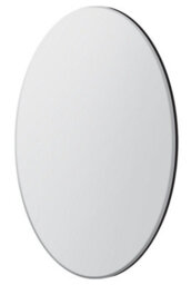 Mirroroutlet All Glass Bevelled Frameless Modern Design Round Mirror 110 X 110Cm - thumbnail 4