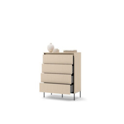Arte Trend 04 Chest Of Drawers 93Cm - Stylish Four-Drawer Storage With Ambient Led Lighting - thumbnail 3