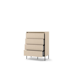 Arte Trend 04 Chest Of Drawers 93Cm - Stylish Four-Drawer Storage With Ambient Led Lighting - thumbnail 2