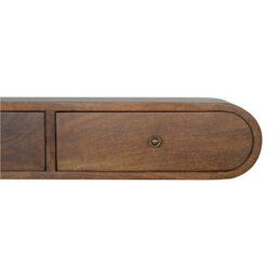 Artisan Furniture Solid Wood Floating Chestnut London Console, 2 Drawers, Brown - thumbnail 4