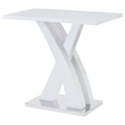 Furniture in Fashion Axara High Gloss Bar Table Rectangular In White - thumbnail 2