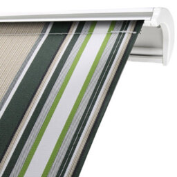 Sundaze Full Cassette Electric Remote Controlled Retractable Awning Garden Patio Canopy Shade Sail 3.5X2.5M Multi-Stripe - thumbnail 4