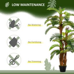 Outsunny Artificial Fern Plant Fake Tree For Home Office, 150Cm - thumbnail 6
