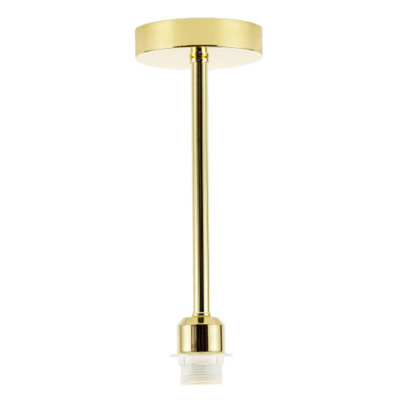 Happy Homewares Classic Polished Brass Ceiling Light Fixture To Showcase Lamp Shades - image 1