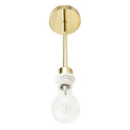 Happy Homewares Classic Polished Brass Ceiling Light Fixture To Showcase Lamp Shades - thumbnail 3