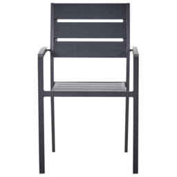 Beliani Set Of 6 Garden Chairs Vernio Black - thumbnail 6
