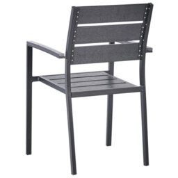 Beliani Set Of 6 Garden Chairs Vernio Black - thumbnail 7