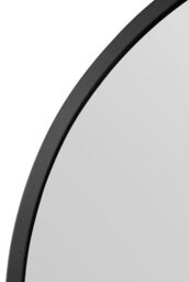 "Mirroroutlet Arcus - Black Metal Framed Arched Wall Garden Mirror 39"" X 39"" (100Cm X 100Cm)" - thumbnail 4