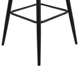 Beliani Set Of 2 Darien Bar Stools With Armrests & Footrest, Fabric, Beige - thumbnail 9