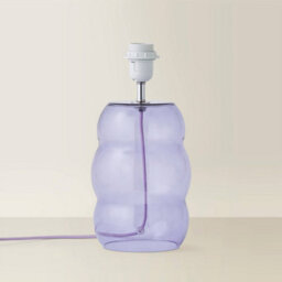 Valuelights Lolly Lilac Glass Bubble Table Lamp Base - thumbnail 6