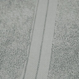 Ohs Luxury 100% Cotton Face Cloth Bathroom Towel, 30 X 30Cm - Silver - thumbnail 4