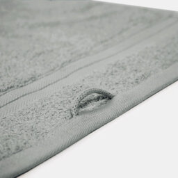 Ohs Luxury 100% Cotton Face Cloth Bathroom Towel, 30 X 30Cm - Silver - thumbnail 5