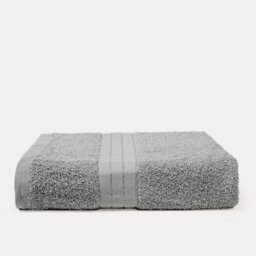Ohs Luxury 100% Cotton Face Cloth Bathroom Towel, 30 X 30Cm - Silver - thumbnail 3