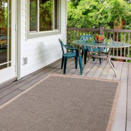The Rugs Nature Collection Outdoor Rug In Dark Grey 5200Dg - thumbnail 3