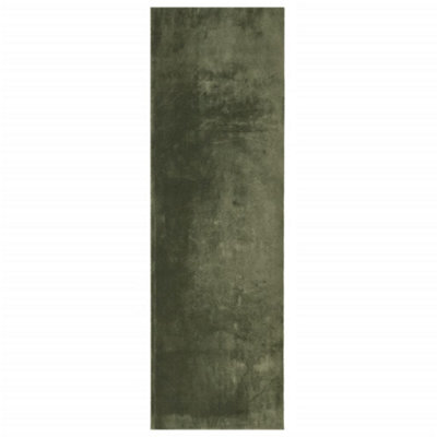 Berkfield Modern Rug Huarte Short Pile Soft And Washable Forest Green 80X250 Cm