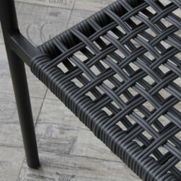 UK Leisure World Grey Red Green Beige Rattan Rope Wicker Garden Outdoor Four 6 Six Seater Bistro Table And Chairs Furniture Patio Dining Set - thumbnail 4