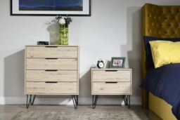 Ready Assembled Matt Oak Effect 3 Drawer Chest (H)740mm (W)765mm (D)395mm - thumbnail 2