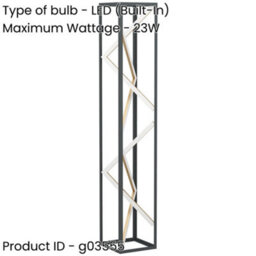 Loops 2 Pack Stylish Modern Black And Gold Floor Lamp - Elegant Indoor Lighting Solution - thumbnail 2