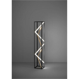 Loops 2 Pack Stylish Modern Black And Gold Floor Lamp - Elegant Indoor Lighting Solution - thumbnail 3