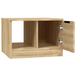 Berkfield Stylish Coffee Table Sonoma Oak 50X50X36 Cm Engineered Wood - thumbnail 6