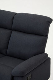 Home Detail Brody Sofa Suite 3 Seater Manual Recliner Dark Grey Padded Fabric - thumbnail 5