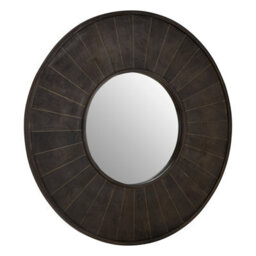 Orsina Sagor Wall Mirror, Grey, Metal, Wood - thumbnail 2
