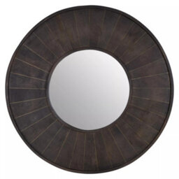 Orsina Sagor Wall Mirror, Grey, Metal, Wood