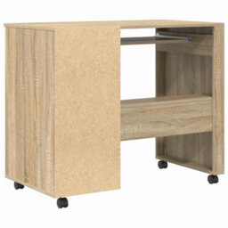 Berkfield Modern Sonoma Oak Desk Sonoma Oak Engineered Wood Medium Sonoma Oak Desk - thumbnail 8