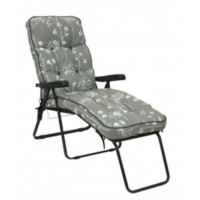 Glendale Garden & Leisure Deluxe Garden Lounger Replacement Cushion Only - Renaissance Grey