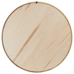 Beliani Wall Mirror Barung 60 Cm 60 Cm Rattan Natural Beige - thumbnail 4