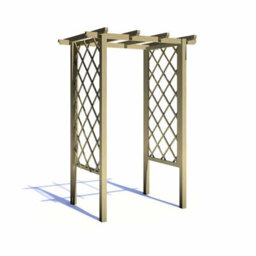 Shire Arch Trellis Pergola 4 X 3 Feet Pressure Treated Wooden Arches - L103 X W133 X H242.6 Cm - thumbnail 1