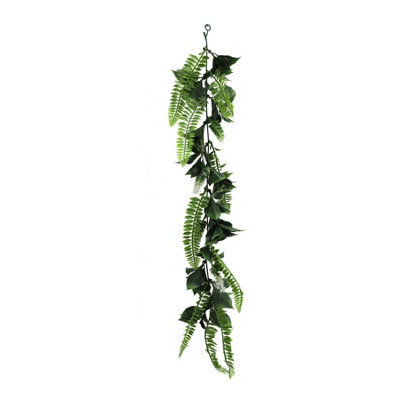True Products Artificial Fern & White Flower Vine 60Cm - image 1