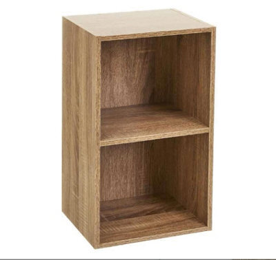 Spot On Dealz 2 Cube Storage Unit Small Bookcase Wooden Storage Cabinets Book Shelf Shelves Bookcases - image 1
