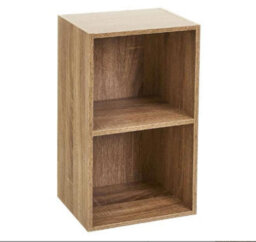 Spot On Dealz 2 Cube Storage Unit Small Bookcase Wooden Storage Cabinets Book Shelf Shelves Bookcases - thumbnail 1
