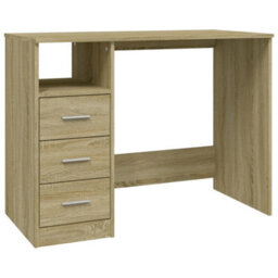 Walplus Desk With Drawers Sonoma Oak 102X50X76 Cm Engineered Wood - thumbnail 2