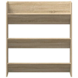Berkfield Modern Wall Shoe Cabinet Sonoma Oak 80X18X90 Cm Engineered Wood - thumbnail 5