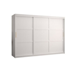 Arte Ramiro I Contemporary 3 Sliding Door Wardrobe 9 Shelves 2 Rails White Matt (H)2000mm (W)2500mm (D)620mm - thumbnail 1