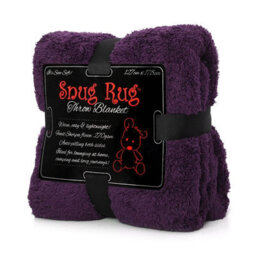 Snug Rug Blanket Luxury Sherpa Fleece Sofa Tv Throw Gift Blankets 127X178Cm - Purple - thumbnail 7