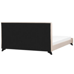 Beliani Bed Fabric Ambassador 180 X 200 Cm (Eu Super King) Beige - thumbnail 5