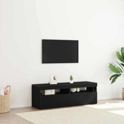 Walplus Tv Cabinet 2 Pcs Black 60 X 35 X 40 Cm Engineered Wood - thumbnail 1