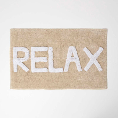 Homescapes Beige Relax Bath Mat 100% Cotton, 50 X 80 Cm - image 1