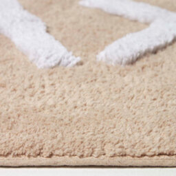 Homescapes Beige Relax Bath Mat 100% Cotton, 50 X 80 Cm - thumbnail 3
